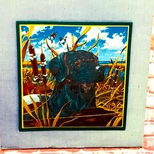 Laser Cut Wood Duck Hunting Black Lab Three Dimensional Wall Hanging